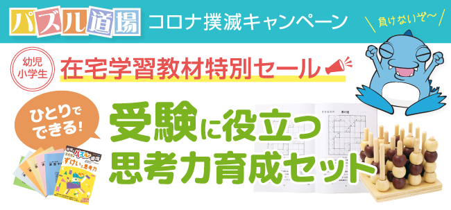 遊び感覚で脳を鍛え 算数のセンスと思考力を育成 パズル道場オンラインショップ